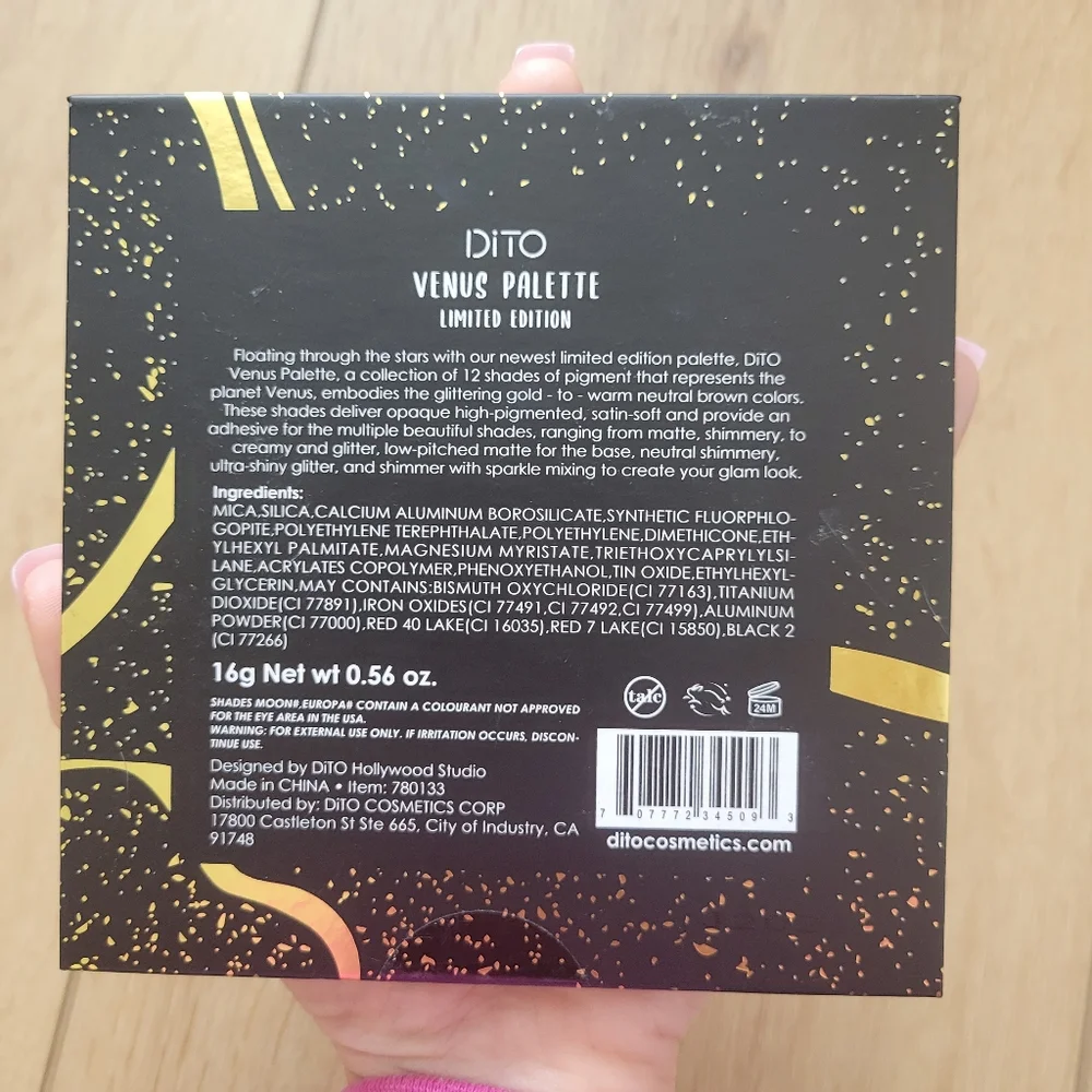 Dito venus palette limited edition